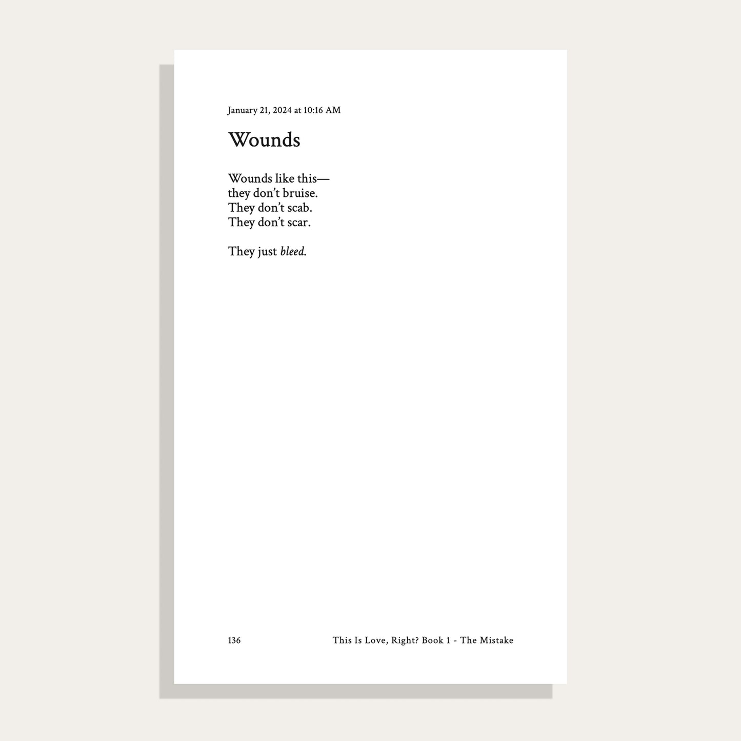 This Is Love, Right? Book 1 - The Mistake (Pre-Order)