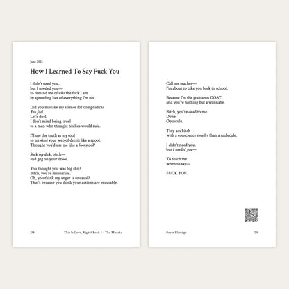 This Is Love, Right? Book 1 - The Mistake (Pre-Order)